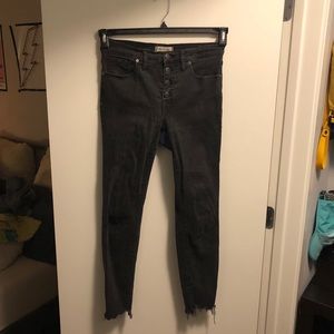 Madewell 9” skinny high rise jeans